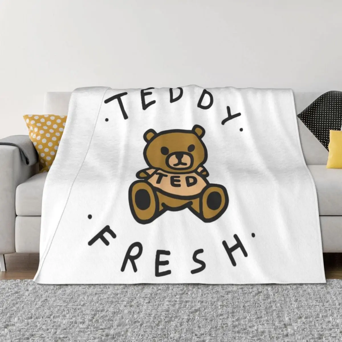 

teddy fresh MERCH Throw Blanket for babies Cute Plaid Large christmas gifts Blankets