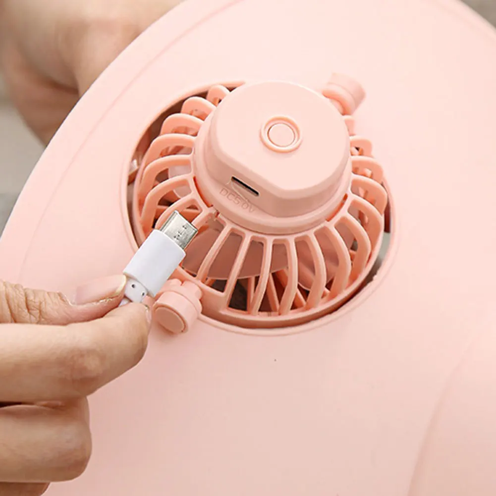 قبعة علوية فارغة مع مروحة، ثلاثة إعدادات لدرجة الحرارة، قبعة مروحة تبريد قابلة للتنفس، قبعة الشاطئ للنساء للحماية من الشمس وفي الهواء الطلق #6