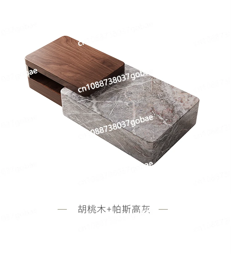 ZF marble coffee table modern simple light luxury creative living room home villa high-end