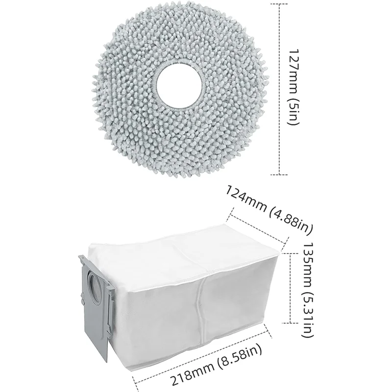 A94e-peças de reposição filtro escova rolamento para roborock q revo, compatível para roborock p10 aspirador robô acessórios