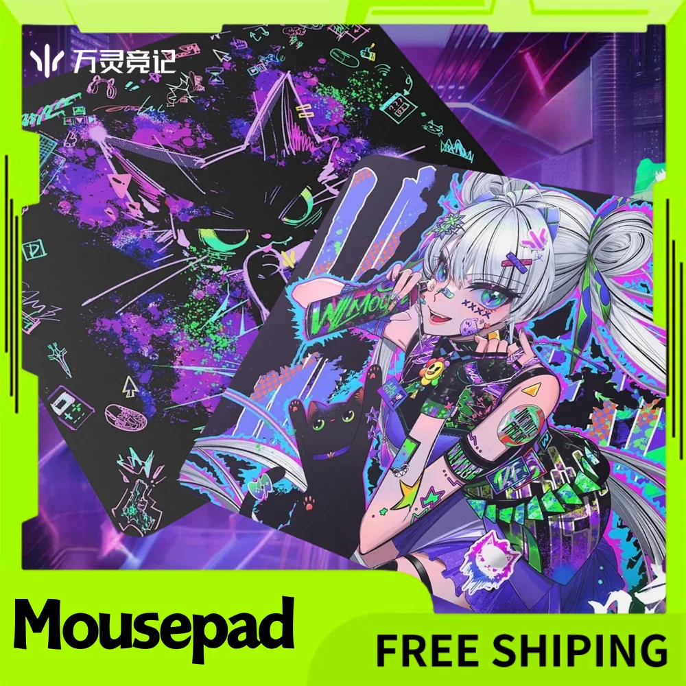 

New WLMouse Graffiti Series Mousepad FPS Limited Mouse Pad 490x420x4mm Smooth Mousepads PC Gamers Custom Office Graffiti Gift