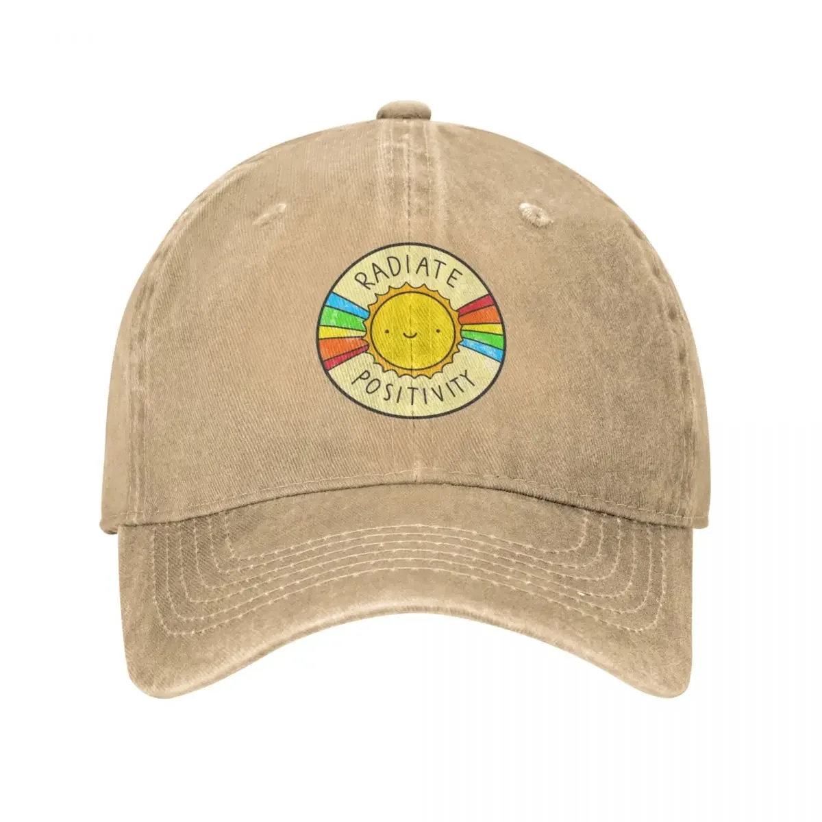 Radiate Positivity Cowboy Hat Trucker Cap Horse Hat Hat Male Women'S