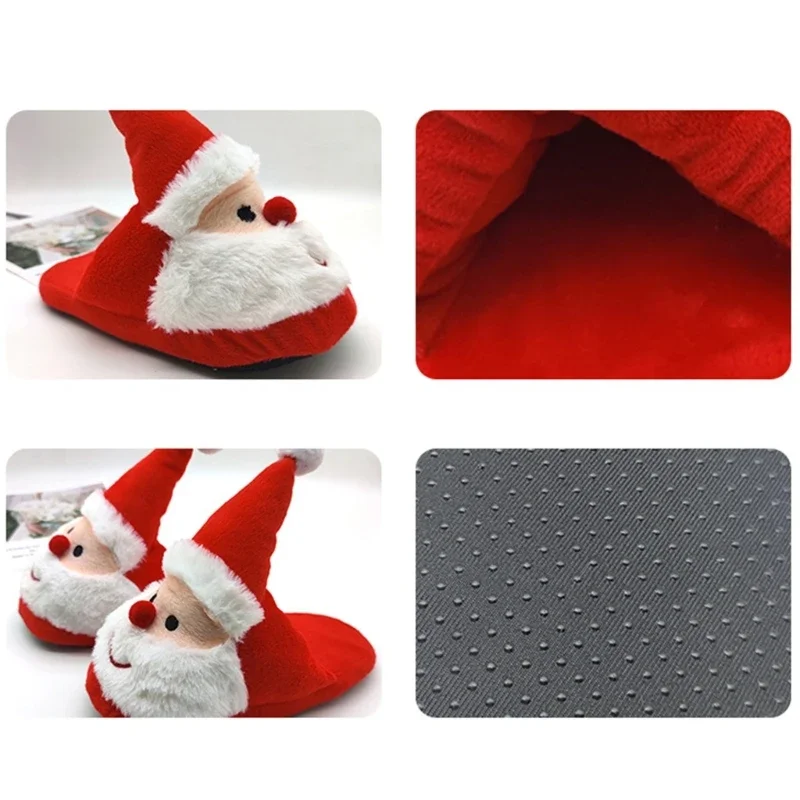 Pantofole da babbo natale pantofole da camera antiscivolo pantofole invernali scarpe da casa per adulti