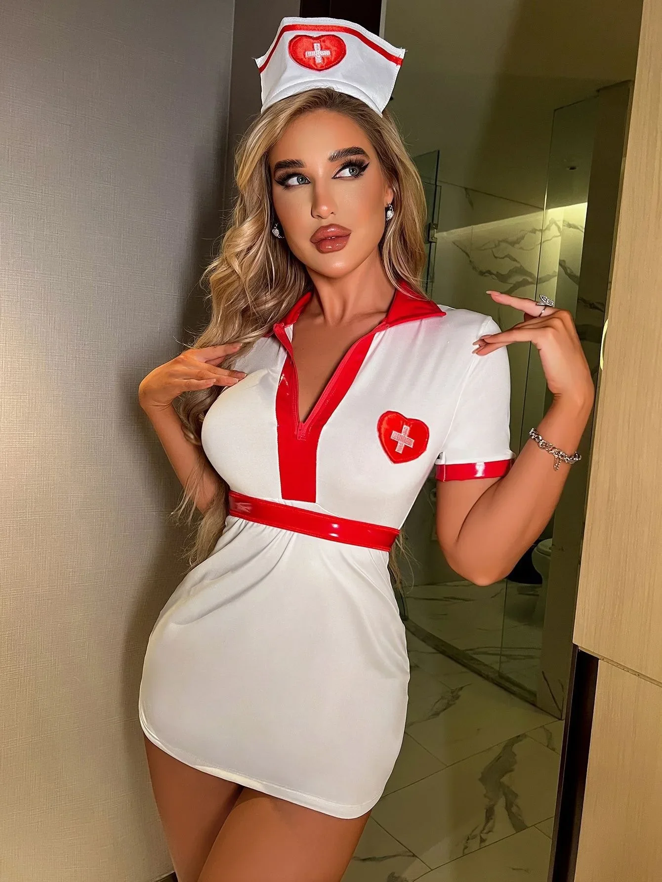 White Doctor Nurse Uniform Underwear Porn Costume Slim Sex Dress with Panties Set Women Sexy Cosplay Lingerie Erotic Outfit