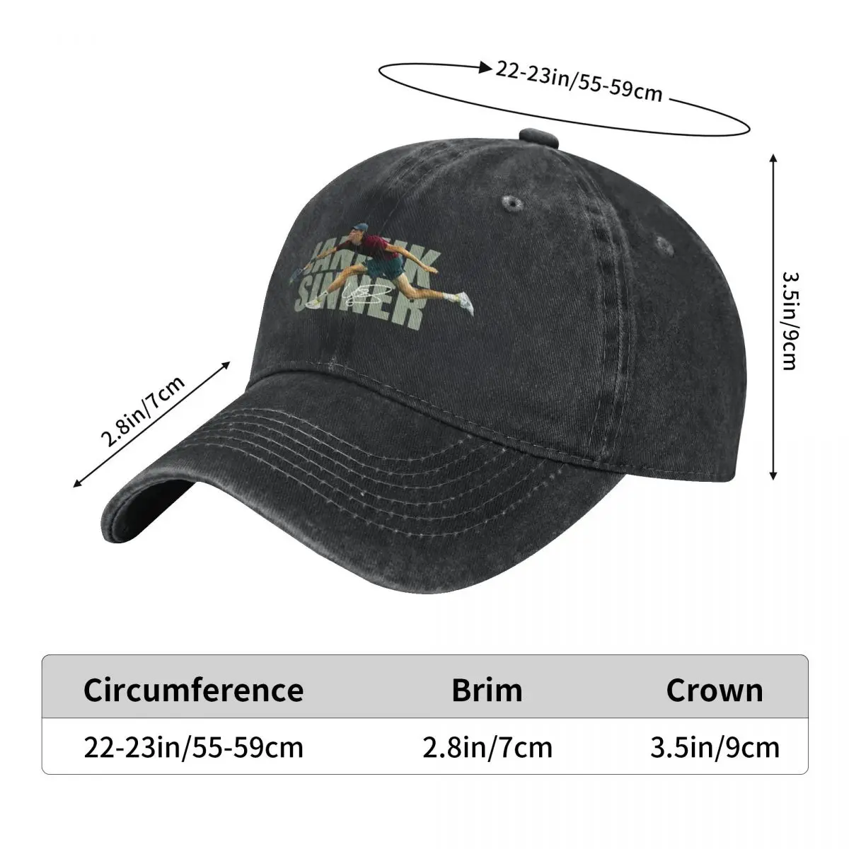 Jannik Sinner Baseball Cap For Men Women Trendy Hip Hop Hats Quality Sun protection Kpop Rock Baseball Caps