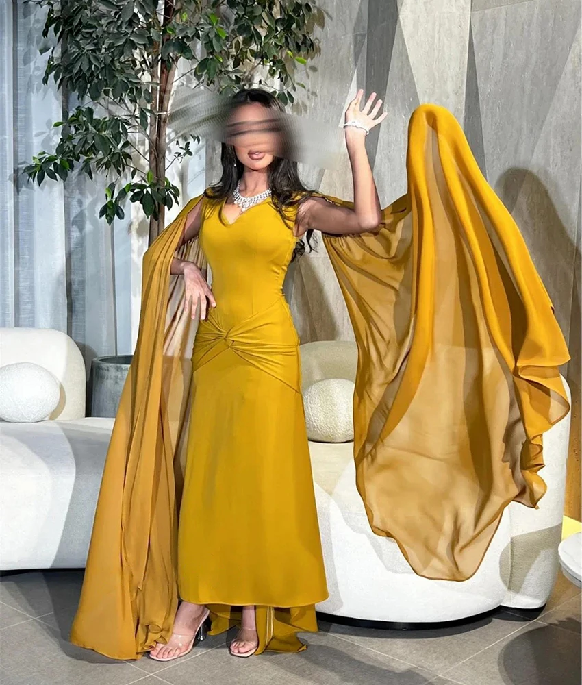 

Customized Graceful Satin A-Line Evening Dress High Quality V-Neck Sleeveless Floor Length Bespoke Occasion Gowns Custom Made