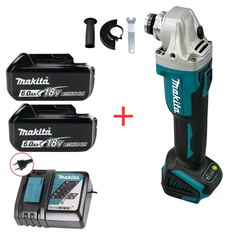 Makita DGA404 18V 6.0Ah 125mm borstelloze lithiumbatterij haakse slijper oplaadbare snijmachine multifunctionele alles-in-één B - afbeelding 1