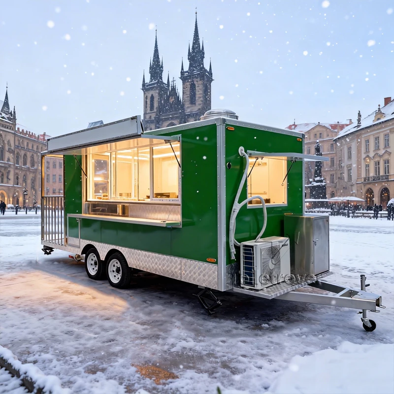 

Коммерческий мобильный торговый прицеп для продажи еды, торт хот-догов, колбаса Siomai Takoyaki, Халяль Рамен, суши, грузовик для еды с полной кухней