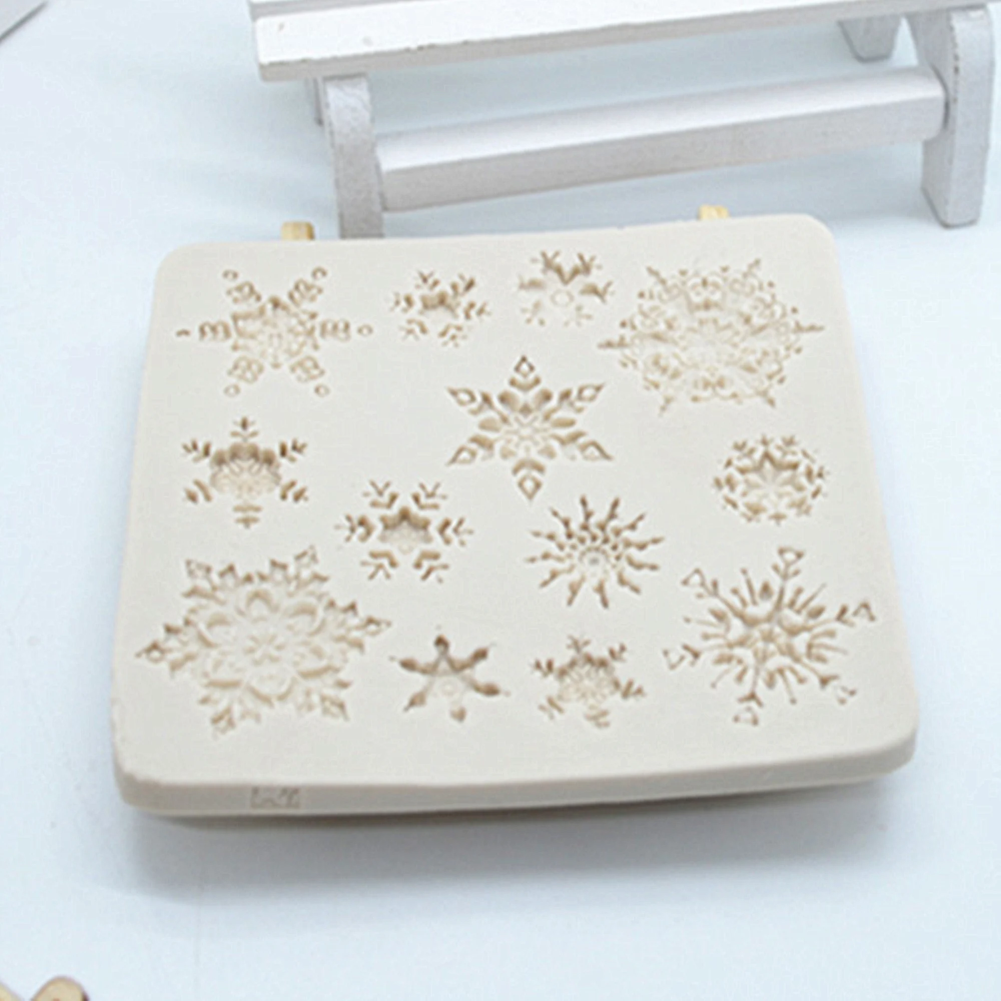 Christmas Snowflake Silicone Mold Cake Molds Fondant Molds Sugar Craft Chocolate Moulds Tools Cake Decorating Baking Accessories