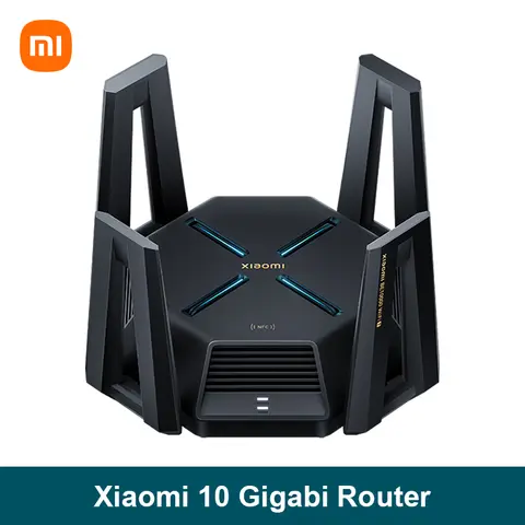 Xiaomi 10 Gigabit Router WiFi 7 2GB RAM Dual 10G Network Port 2.5G x 4 Adaptive Network Port Mesh IPTV USB 3.0