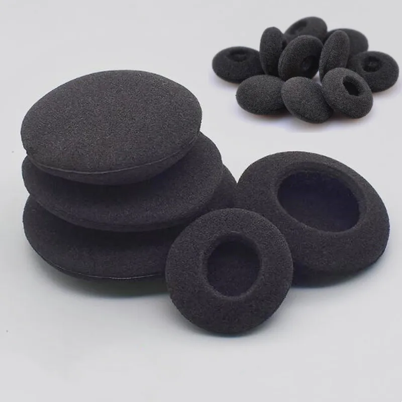 10Pcs Foam Ear Pads, Headphone Replacement Sponge Covers Ear Cushions Headset Earmuffs Eartips 18mm 35mm 45mm 50mm 60mm 70mm