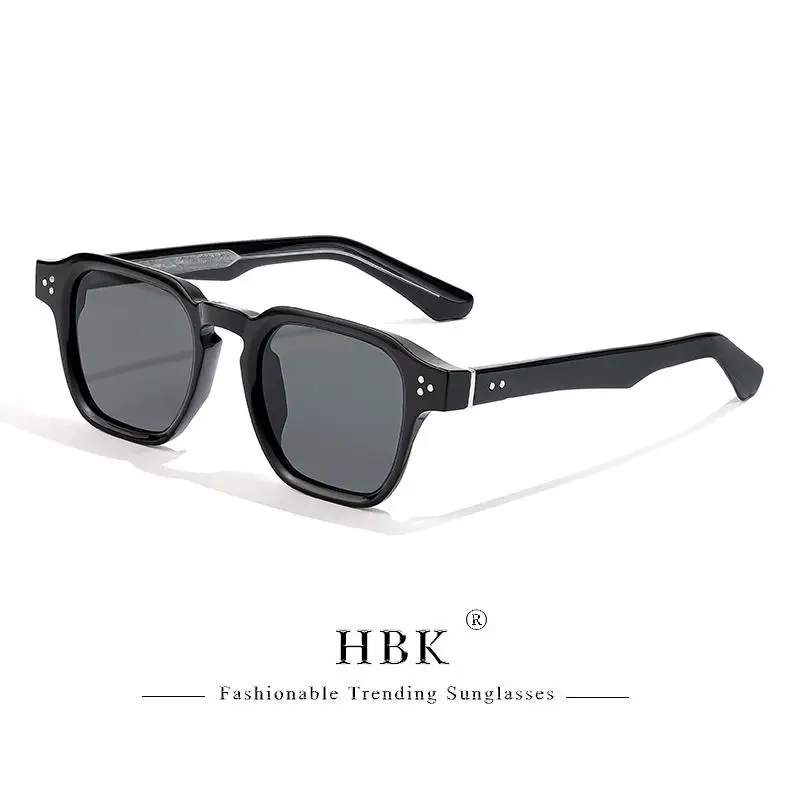 HBK Fashion Square Herren-Sonnenbrille Damen-Sonnenbrille mit Core-Einsatz-Bügel Luxusmarke Sonnenbrillen für Reisen, Strand, Party, Festival, Geschenke – Detail 21
