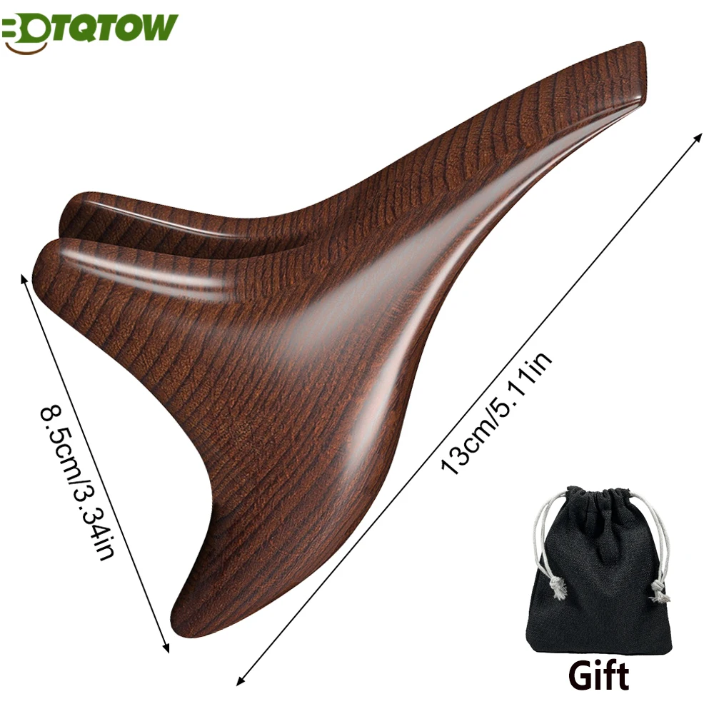 

BOTQTOW 1 шт., традиционный рефлексологический инструмент для массажа рук и ног, массажер в форме крыльев, деревянный инструмент для спа-терапии-треугольный массажер