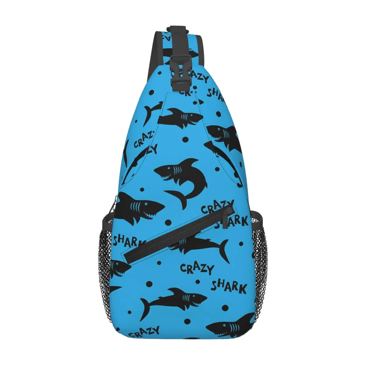 

Летняя нагрудная сумка Sharks, мужская сумка через плечо на одно плечо, большая вместительная модная маленькая сумка на плечо для отдыха