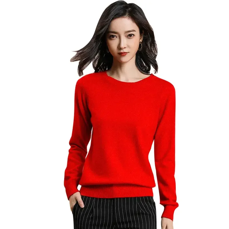 

Fashion Solid Color Turtleneck Women Autumn Winter Knitted Sweaters Basic Primer Pullovers Korean Sweater Slim-fit Pullover C190