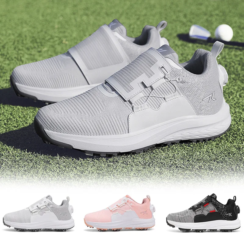 Unisex Golf Training Shoes Waterproof Casual Breathable Non-slip Spikeless Ball Shoes for Men And Women Youth Golf Footwear