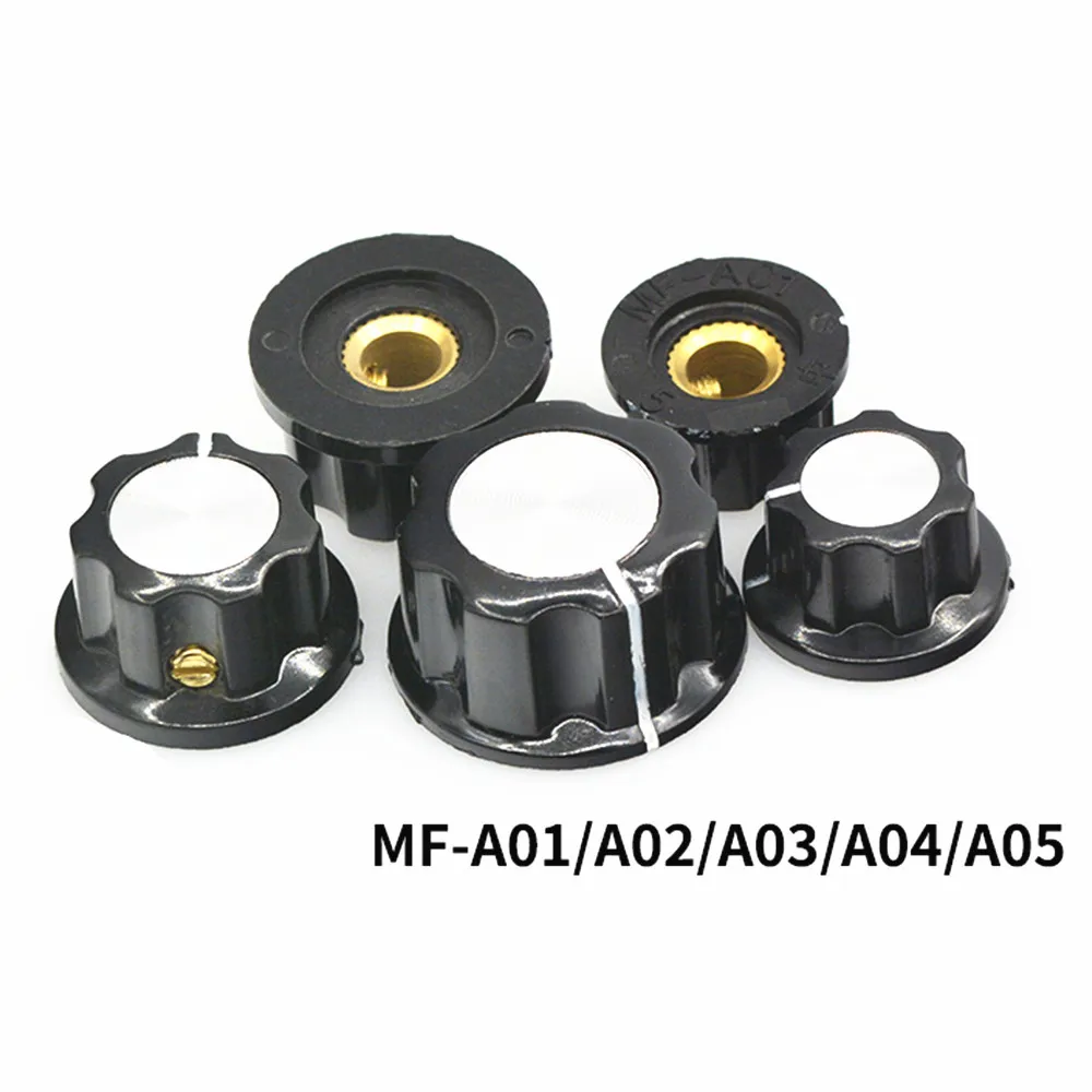 5Pcs MF-A01 MF-A02 MF-A03 MF-A04 MF-A05 Potentiometer Knob WH118/WX050 Rotary Switch Electronic 6mm