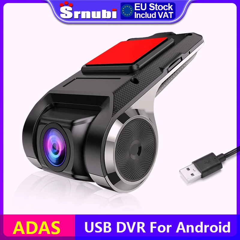 Caméra embarquée Full HD 1080P USB ADAS pour autoradio Android, lecteur DVD, unité centrale de navigation/audio automobile, alarme vocale, LDWS, G-Shock