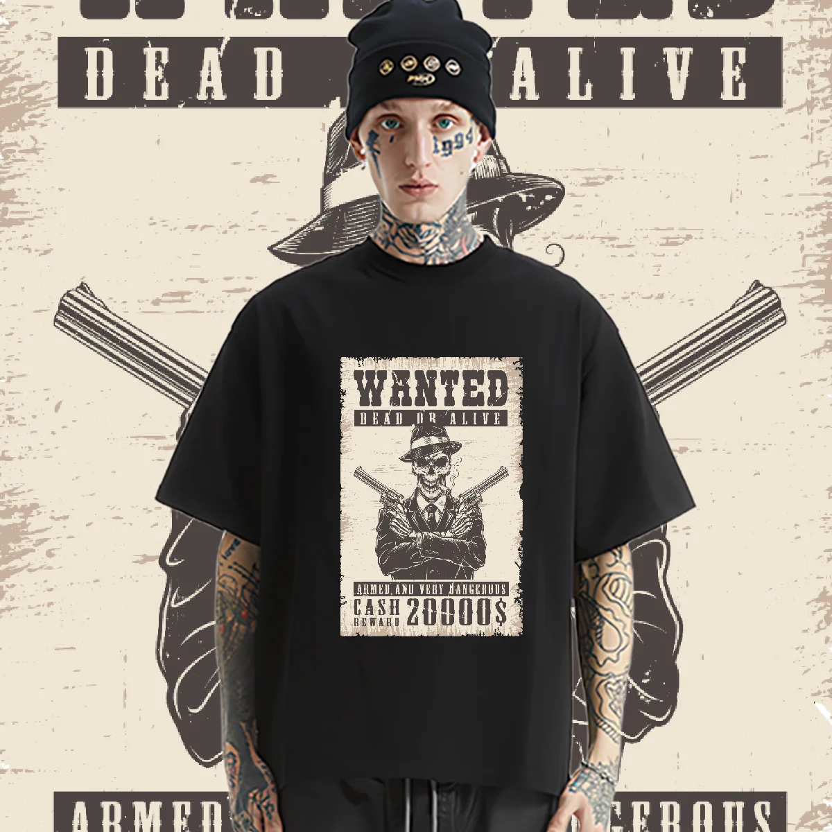 

Round Neck Tops Loose Short Sleeve T-shirt Harajuku Hip Hop Tees Design Special Cotton Shirt Fashion Style Men's Clothes DIY
