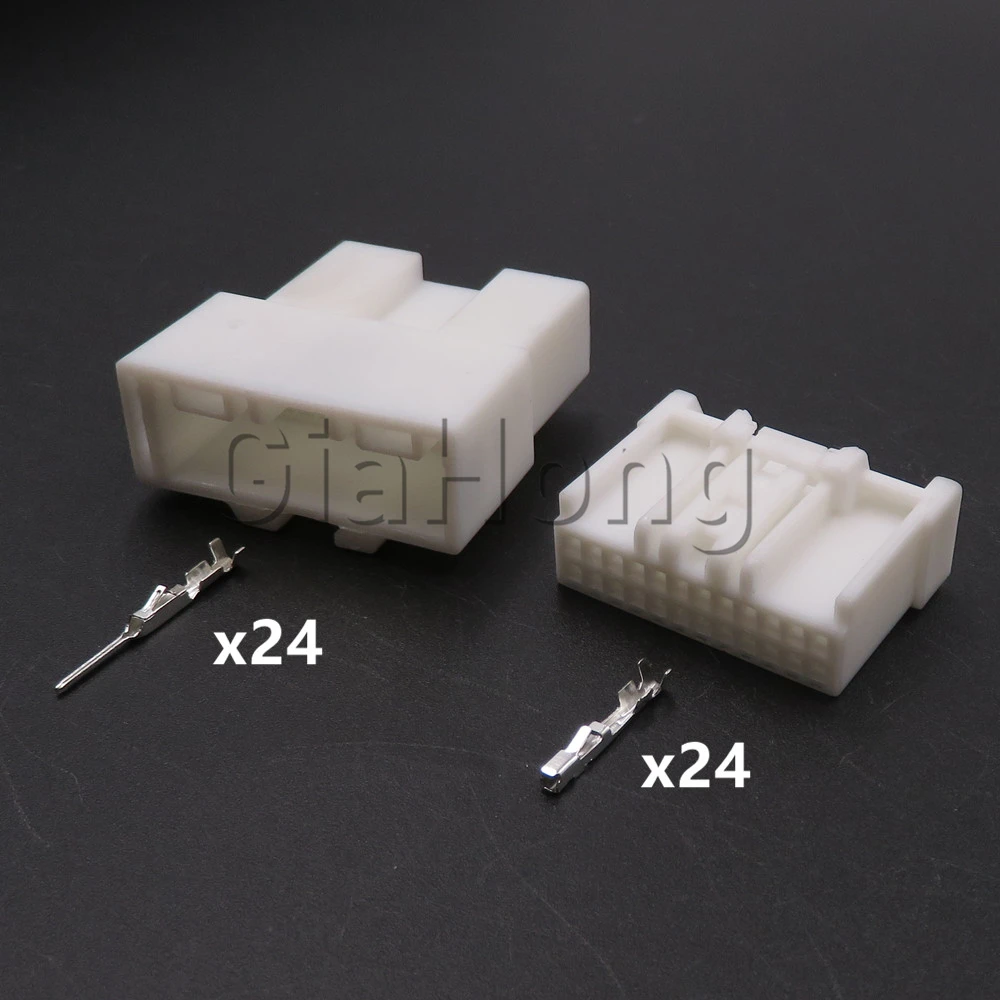 1 Set 24 Ways 6098-4594 6098-4588 AC Assembly Car Male Plug Female Socket Auto Unsealed Connector Auto Electric Cable Adaptor