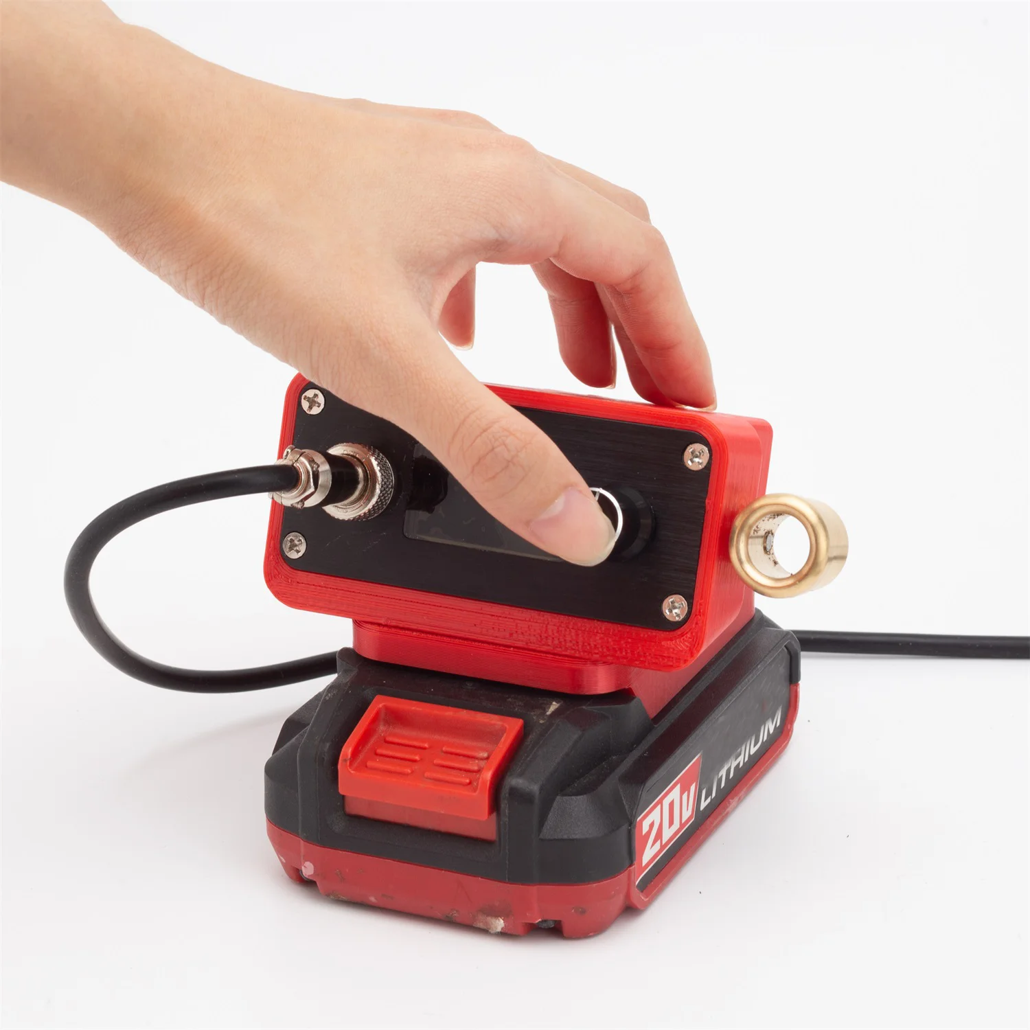 For Bauer 20V lithium battery T12 soldering iron station suitable for DIY and wire soldering (NO Battery)