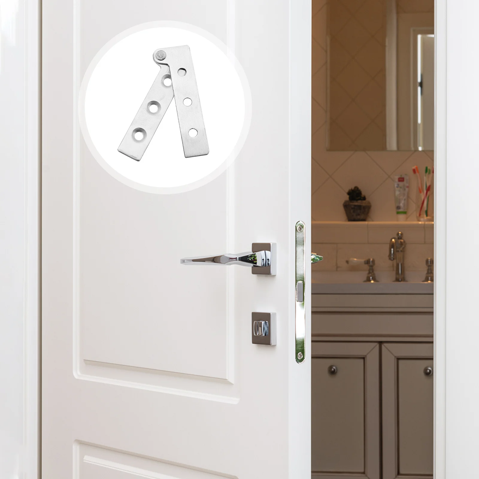 

6Pcs Stainless Steel Hidden Door Hinges Rotating Durable Hinges for Home Window Cabinet Use Stainless Steel Door Hinge