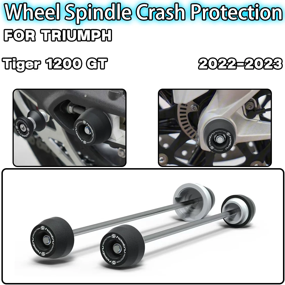 For TRIUMPH Tiger 1200 GT Pro Explorer Rally 2022-2023 Motorcycle accessories Front Rear Wheel Spindle Crash landing Protector