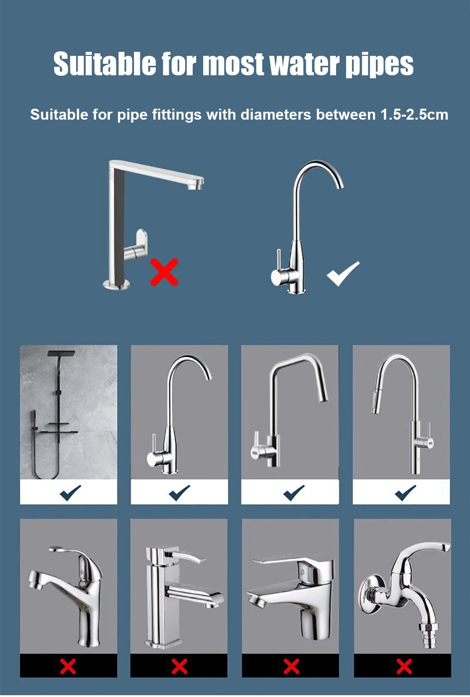 Hängendes Wasserhahnregal, höhenverstellbar, flexibel und drehbar, Abflusshalter für Küchenspüle, geeignet für Seifenschwämme, Bürsten – Detail 5