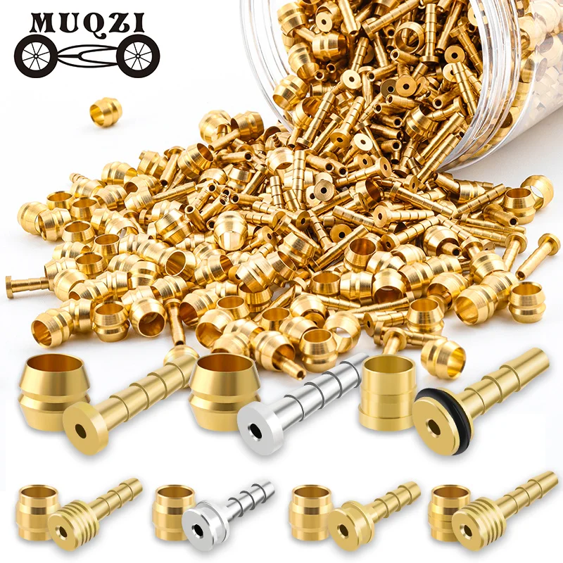 MUQZI 10 Set Bicycle Brake Olive For BH90 BH59 SRAM MAGURA TEKTRO Brake Insert Needle Bike Hydraulic Disc Brake Hose Connector