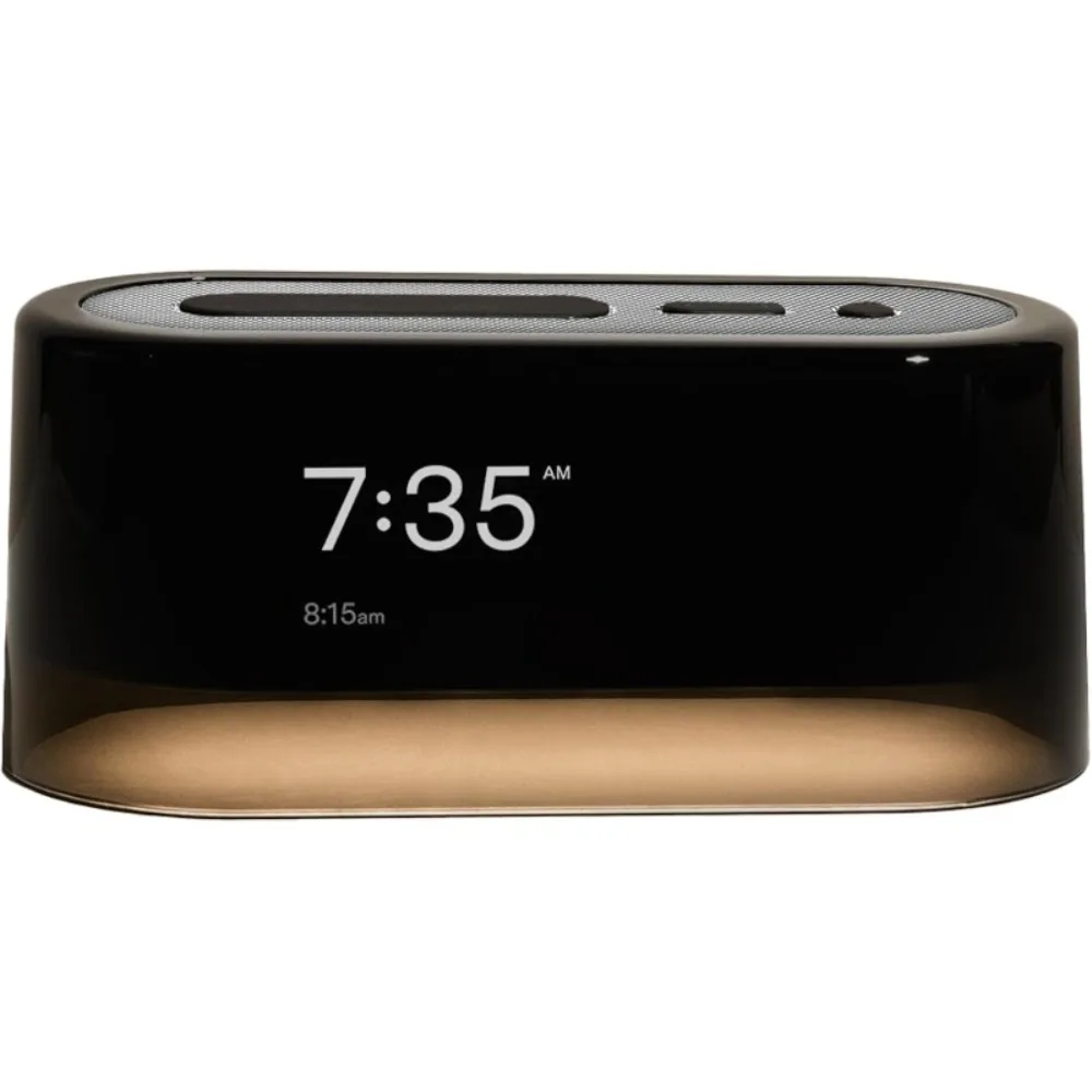 فولاذ عالي الجودة، ساعة منبه ذكية مع آلة صوت مع ضوء، ضوضاء بيضاء، مكبر صوت بلوتوث، آلة صوت خفيفة ليلية - جديد #1