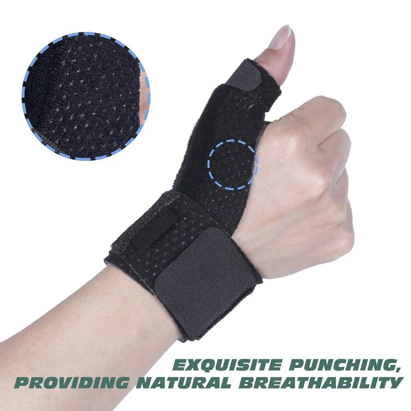 Glovesnew Cross-border Velcro Elastic Adjustable Tendon Sheath Wrist Guards Breathable Support Thumb Gloves