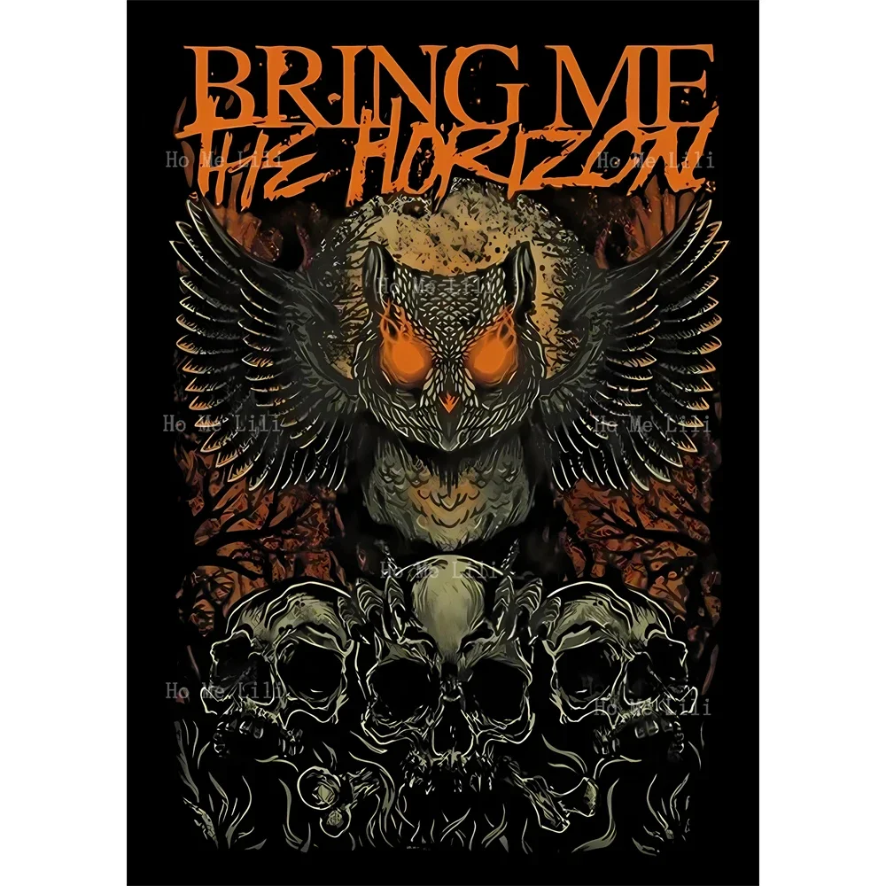 Rock Band Go To Hell For Heaven's Sake Sempiternal Owl Painting Canvas Wall Art Living Room Bedroom Bathroom Decor