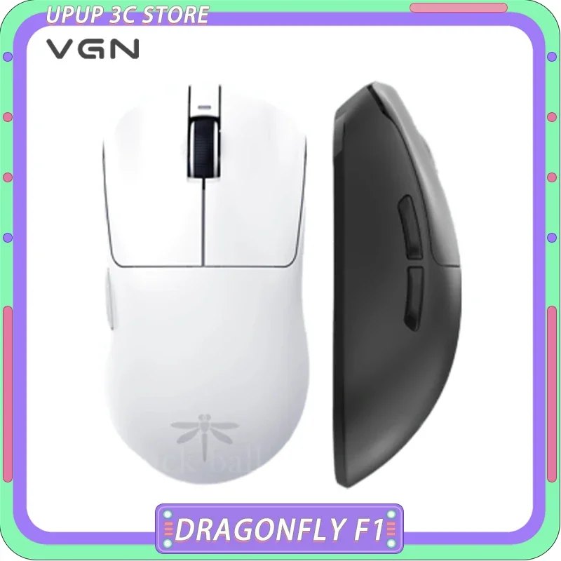 vgn dragonfly f1 mobile mouse sem fio dual mode paw3395 4k low delay jogos leves jogadores acessorios pc personalizado 01