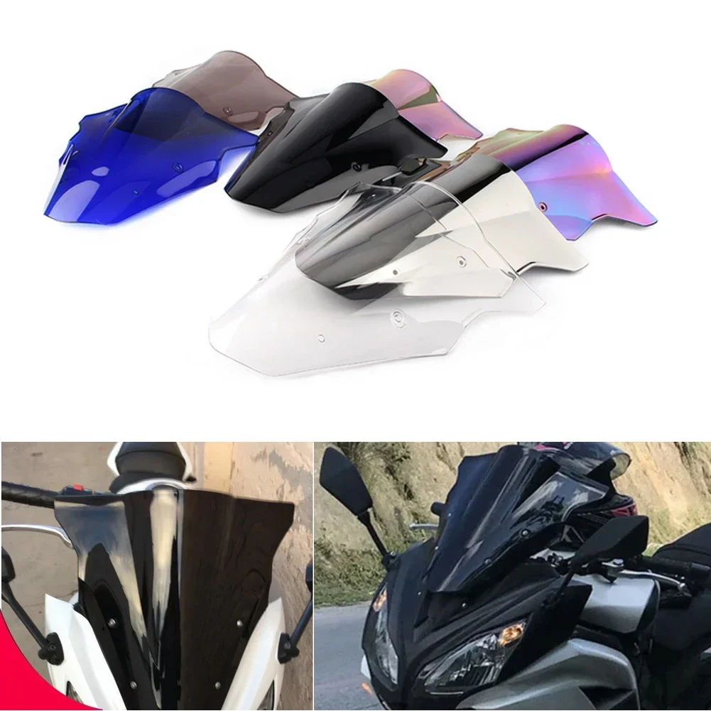 Motorcycle For Kawasaki NINJA 650 ER6F EX650R Double Bubble Windshield Deflector Protector Wind Screen 2012-2016 ER-6F EX 650R