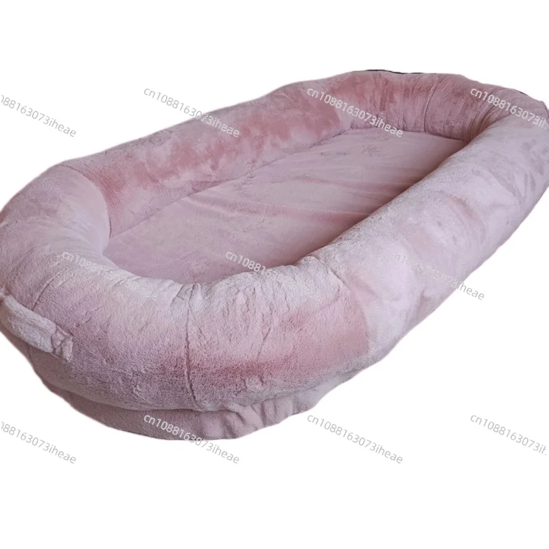 Modern Fabric Lazy Sofa Bed Removable Large Dog Bed 1-person Room Sofas Living Room Furniture with Side Hidden Storage Design