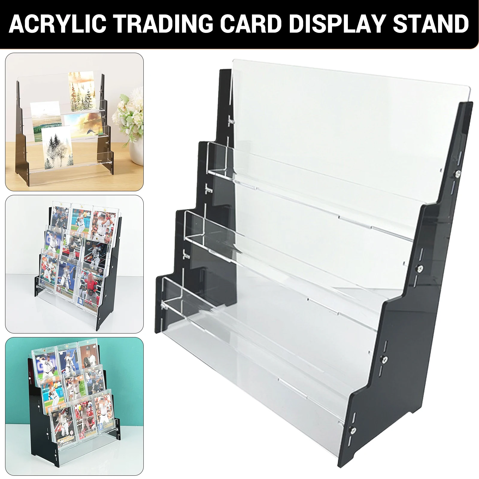Desktop disassembly, baseball card storage and organizing rack, acrylic sports card storage box, display cabinet