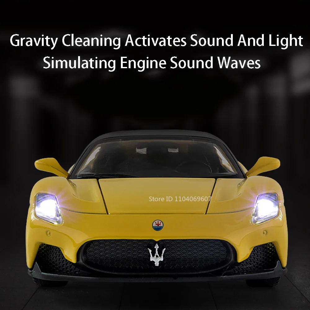 Schaal 1:32 MC20 Automodel Speelgoed Legering Diecast Sportwagens Trek Geluid Licht 4 Deuren Geopend Racing Voertuigen Voor Kinderen Geschenken