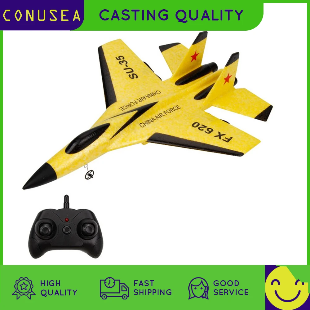 

2.4G Rc Glider Foam Plane 2Ch Su35 Fx620 Fixed Wing Airplane Hand Throwing Foam Dron Electric Outdoor Rc Plane Toys for Boys