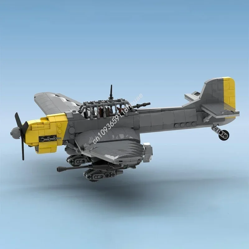 ตัวต่อ MOC Junkers Ju Stuka B 2 จำนวน 639 ชิ้น ของเล่นตัวต่อสร้างสรรค์ ของขวัญคริสต์มาส ของเล่นเสริมพัฒนาการเด็ก