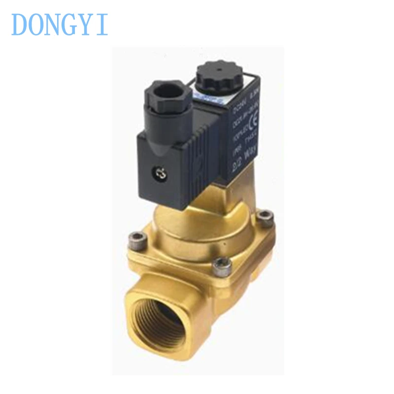 Fluid Control Valve Internally Piloted and Normally Close 2WA 2WA150-15 2WA200-20 2WA250-25 A B C E F AC220V DC24V AC110V DC24V