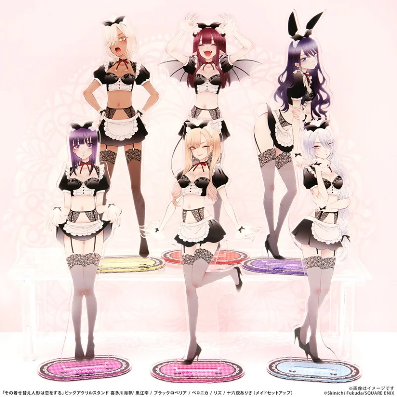 Anime My Dress-Up Darling Acryl-Ständer Marin Kitagawa Sajuna Inui Shinju Inui Nowa Sugaya Cartoon Schlüsselanhänger Cosplay Prop Deko – Detail 3