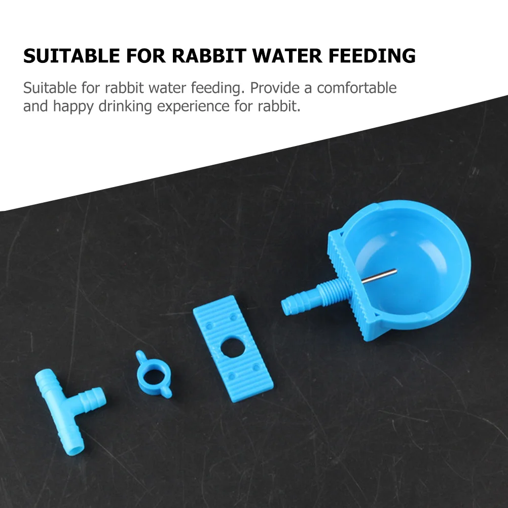 

3pcs Automatic Rabbit Waterer Bottle Cage Hanging Design Durable Pet Drinking Bowl For Bunny Small Animals Feeder
