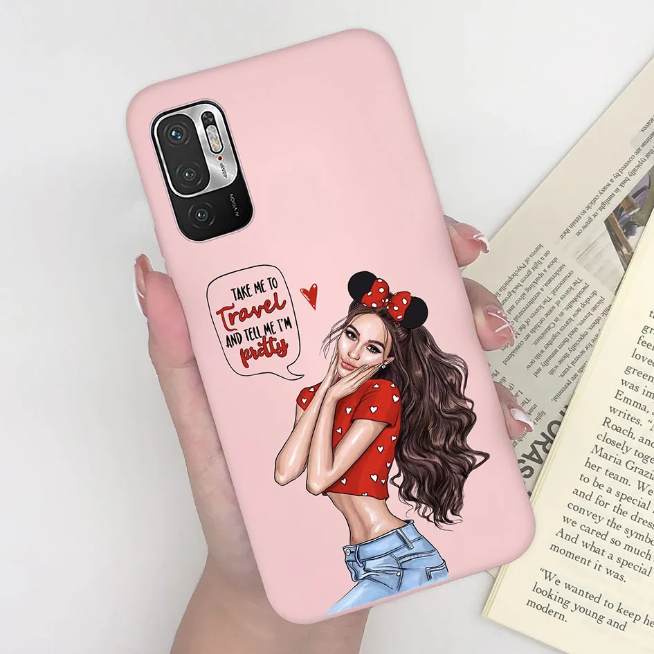 حافظة لهاتف شاومي ريدمي نوت 10 5G حافظة ملونة على شكل ديناصور على شكل زهرة الدب سيليكون لهاتف ريدمي نوت 10T 11 SE Poco M3 Pro 5G كابا