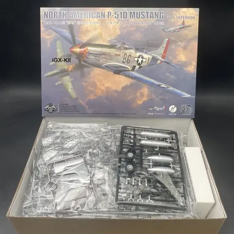 Border BF-015 1:35 Scale US P51 P-51 P-51D Mustang Full Interior Fighter Airplane Plane   Plastic Assembly Model Building Kit