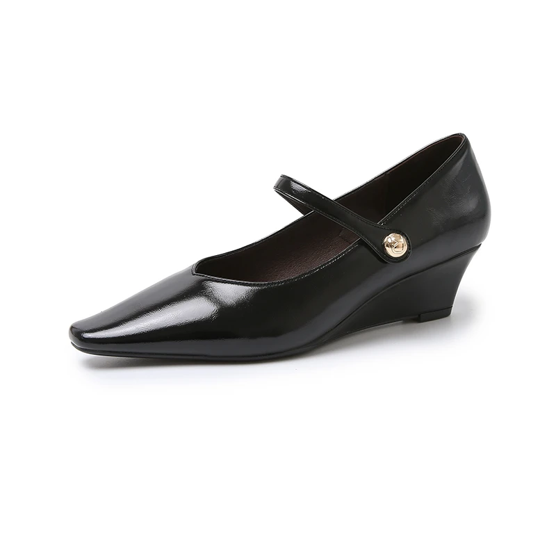 

Весенние туфли на высоком каблуке, женские модельные туфли в стиле ретро с карликом 2020, новые модные модельные туфли с квадратным носком и неглубоким мундштуком