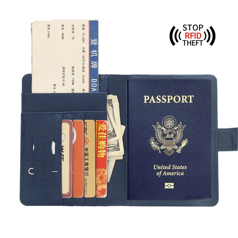 Antimagnetic&Anti-theft Global Travel Passport Cover Wallet Bag Men Women ID Address Holder Portable Travel Accessories