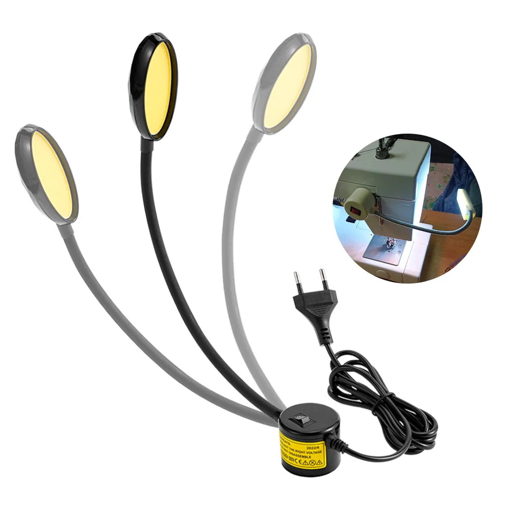 6W/8W จักรเย็บผ้าไฟ LED อุตสาหกรรมโคมไฟ Super Bright ทํางานพร้อมฐานแม่เหล็กสําหรับ Workbench เครื่องกลึงเจาะ