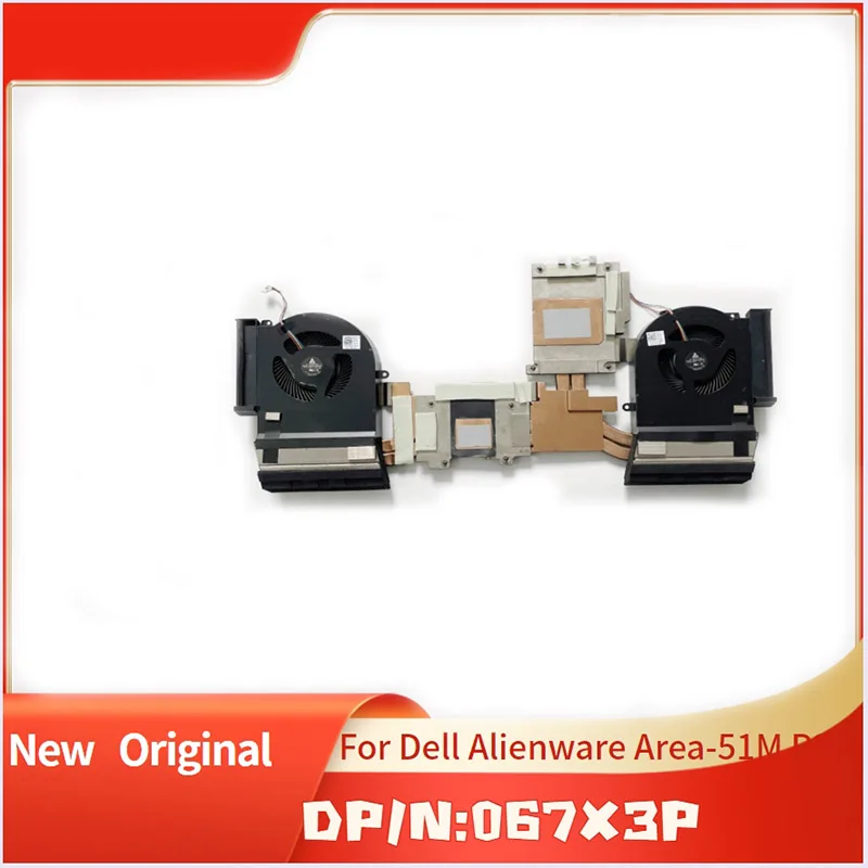 Brand New Original Fan and Heat Sink For  Dell  Alienware Area-51M R2 067X3P 67X3P