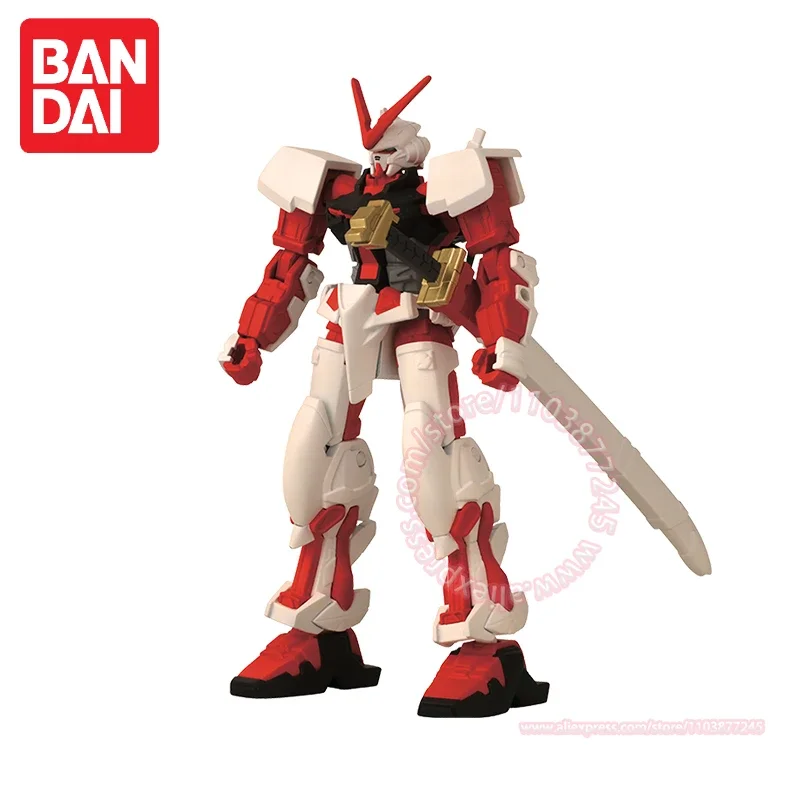 BANDAI-modelo de ensamblaje infinito para niños, juguete de héroe de máquina roja Gundam, regalo de cumpleaños, decoración periférica de animé