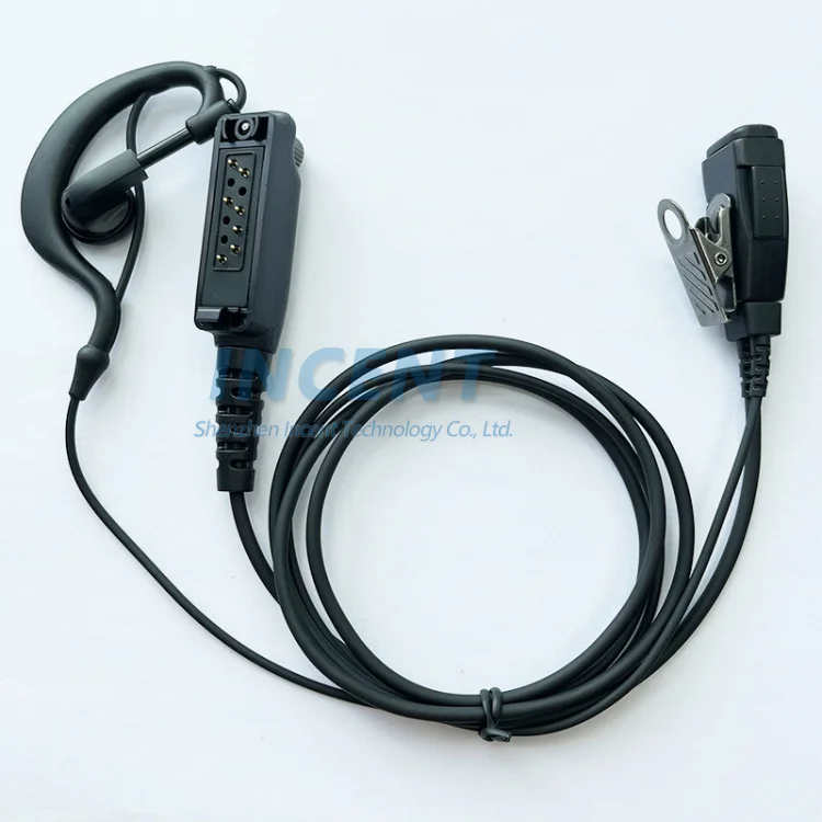 VOIONAIR G Hook Walkie Talkie Earphone with Mic for Sepura STP8000 STP8030 STP9000 STP8035 STP8040 2-Way Radio